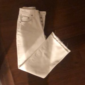 White denim pants in size 24. Brand Reformation